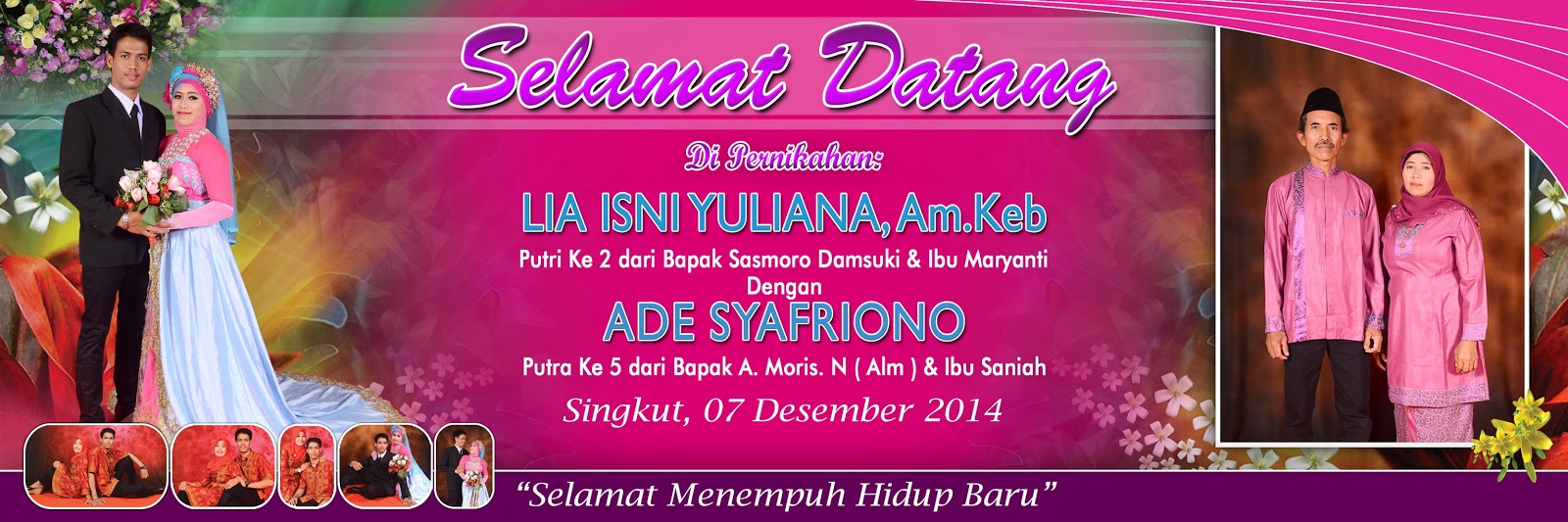54+ Terbaru Banner Selamat Datang Acara Pernikahan, Banner Pernikahan