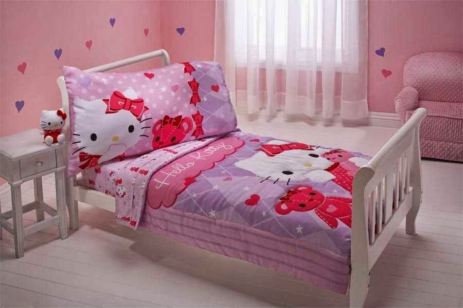Hello Kitty Bed cover and pillows