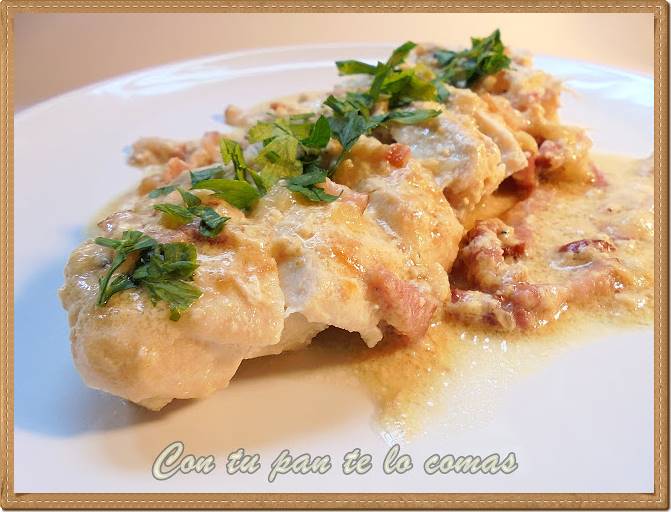 Pechugas con bacon