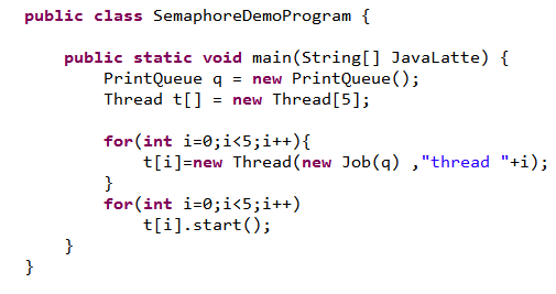 Java-Latte: Semaphore in Java : Concurrency