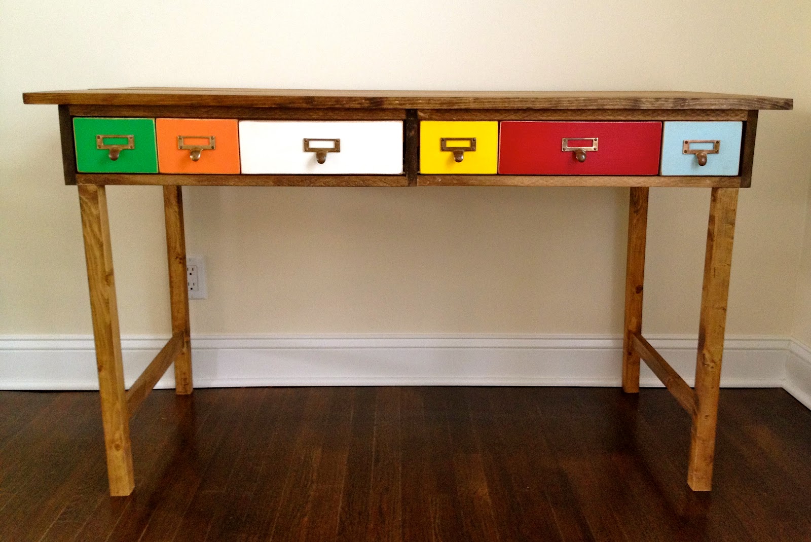 Diy Kids Desk With Multi Color Drawers Jaime Costiglio