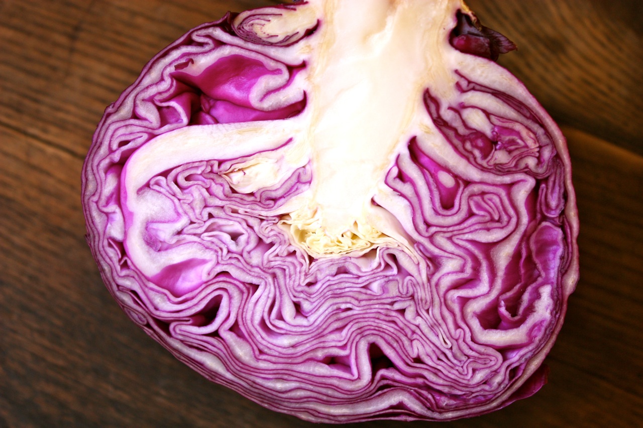 My Own Private Kitchen Purple Cabbage with Bacon and Apple