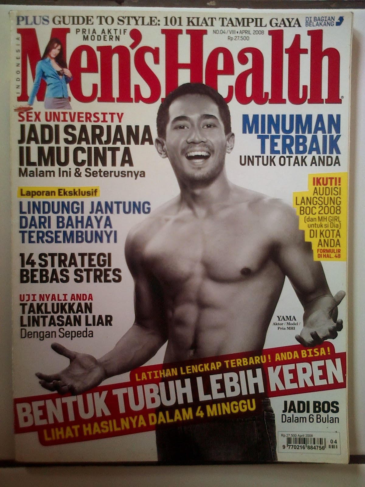 Majalah Bekas Men's Health April 2008