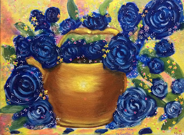 blueroses- blue-art-acrylic-painting- cynthia-costa-rica-arte-don-y-pasion