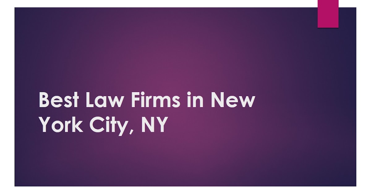 Best Law Firms in New York City, Online Earnings