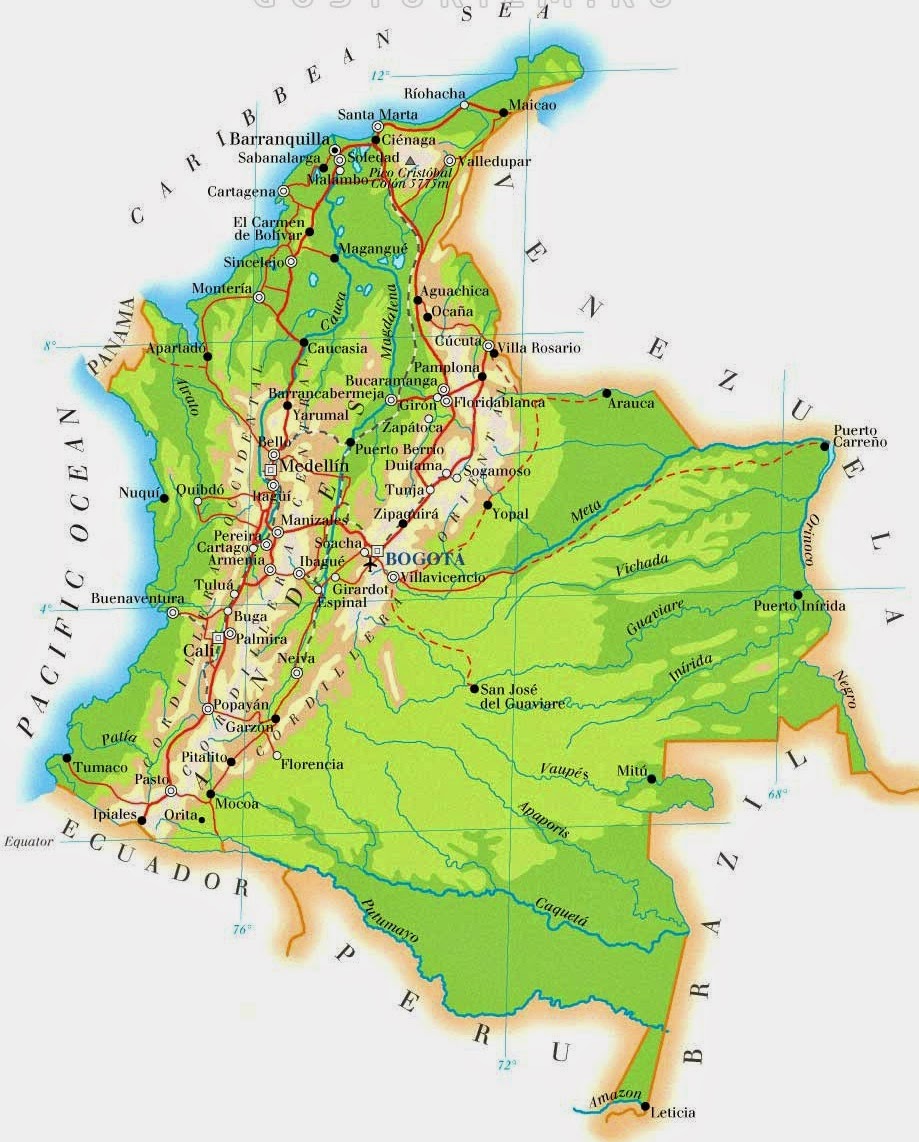Географическое положение колумбии Географическое положение колумбии