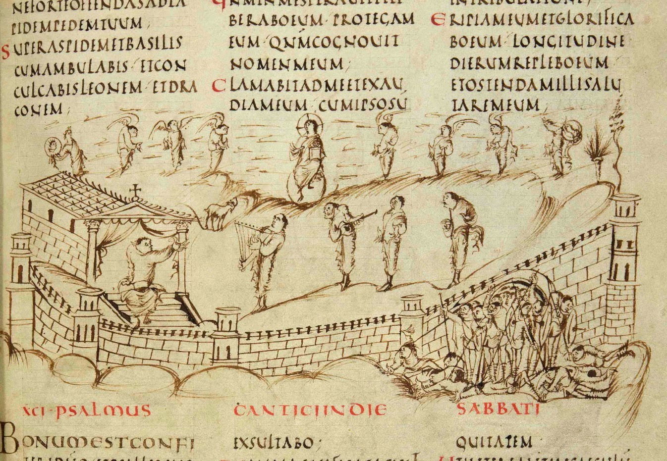 Утрехтская псалтырь ix век. Утрехтская псалтырь книга. Утрехтская псалтырь миниатюры. ). Утрехтская псалтырь книга.