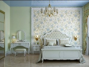 Kleine-Schlafzimmer-romantische-Stil-mit-klassische-einrichtung