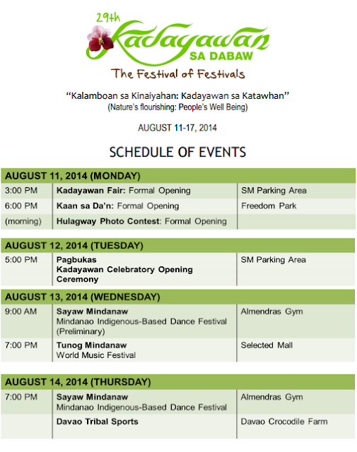 Kadayawan Festival 2014 Davao City