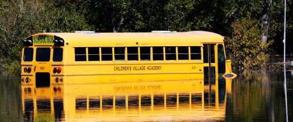 لماذا تُطلى حافلات المدارس باللون البرتقالي