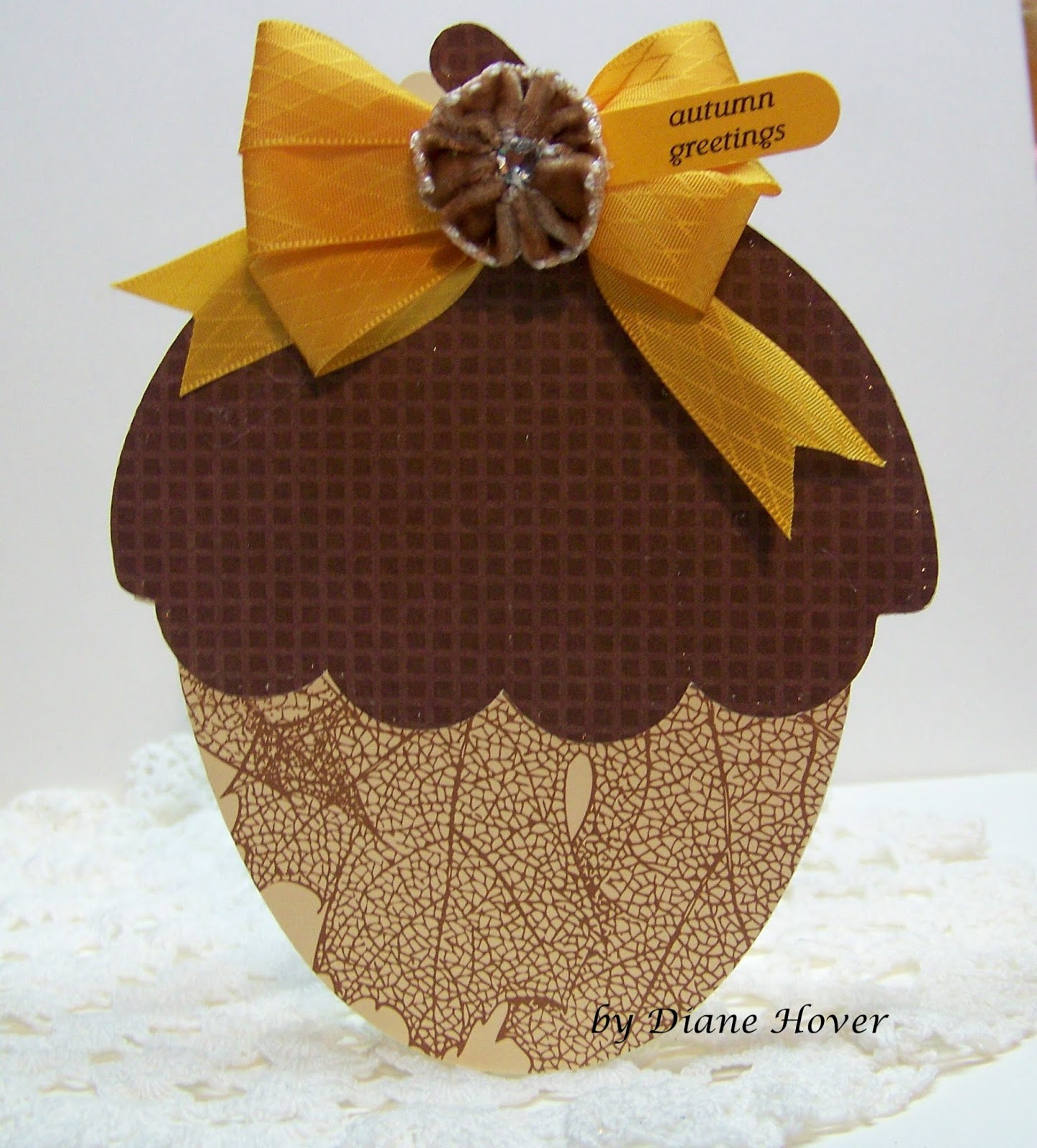 Nellies Nest: Acorn Shaped Card