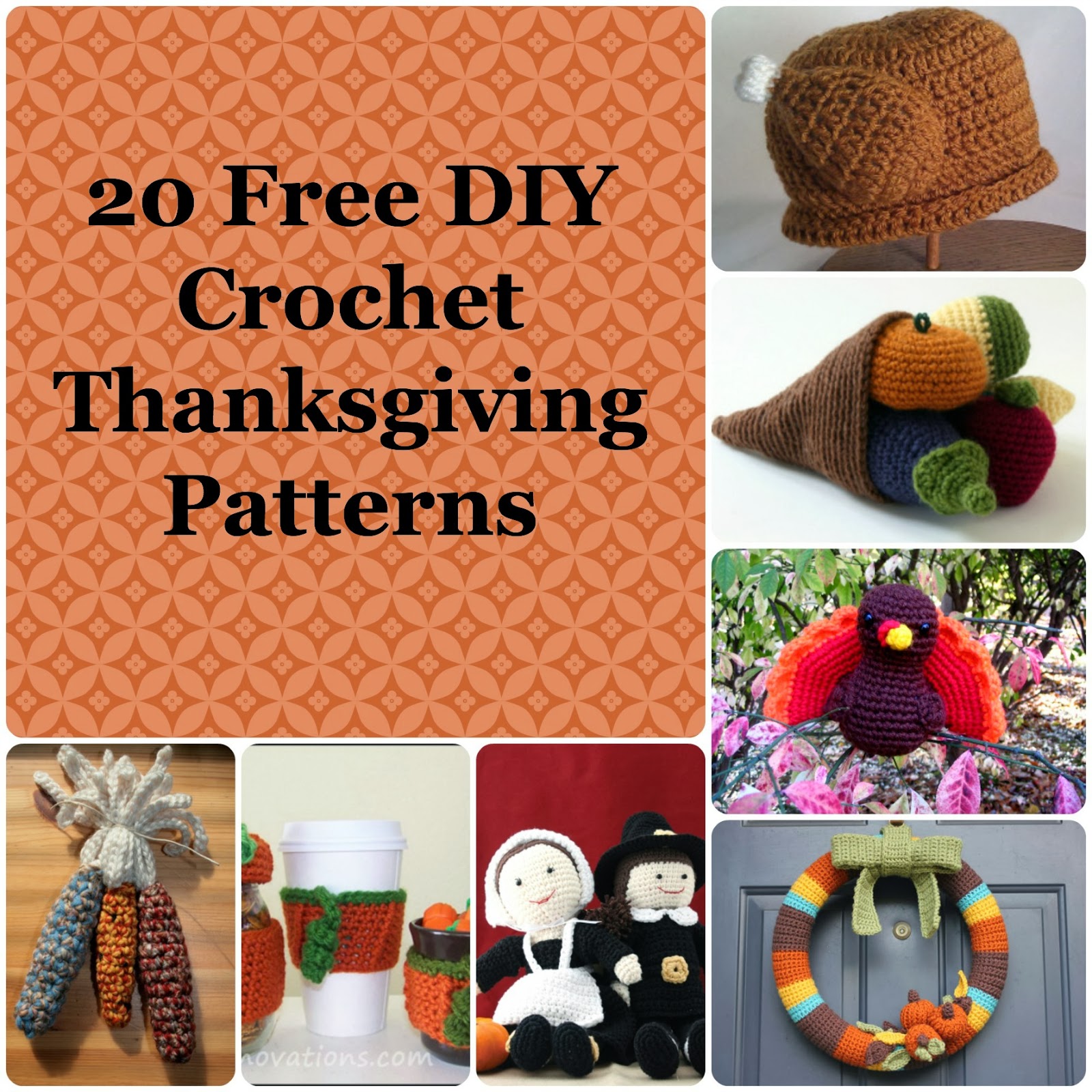 Law Student to Life Student 20 Free DIY Crochet Thanksgiving Decorations