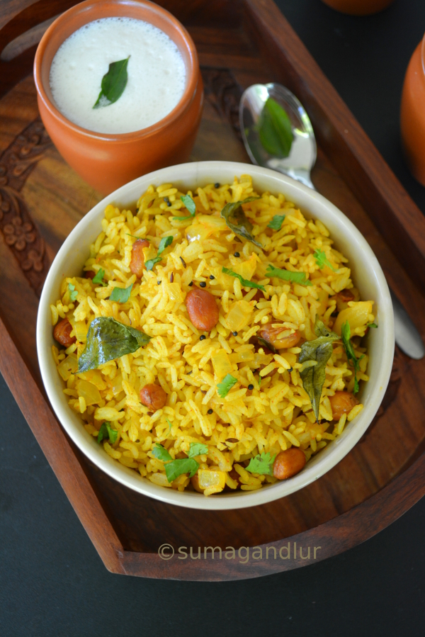 Veggie Platter: Rice Dishes ~ Fodnicha Bhaat / Phodnicha Bhaat