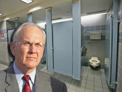 bathroom Gay senator in