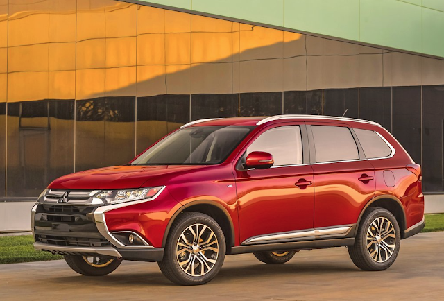 Outlander 2016 Mitsubishi Outlander red