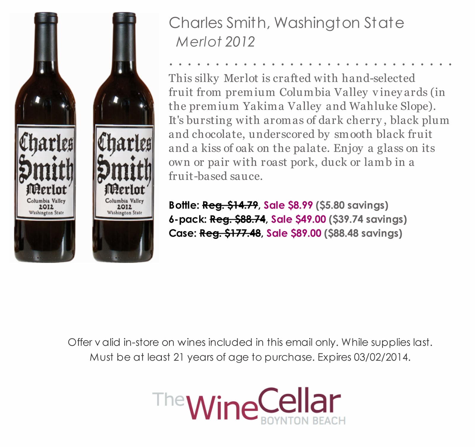 Shop Boynton Beach Flash Sale up to 50 off! The Wine Cellar at