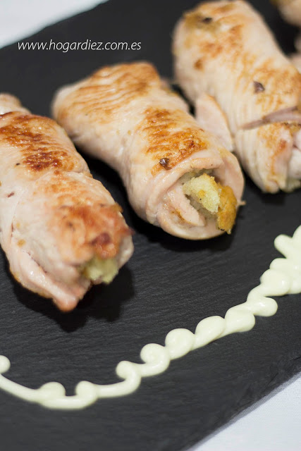 Filetes de pavo rellenos