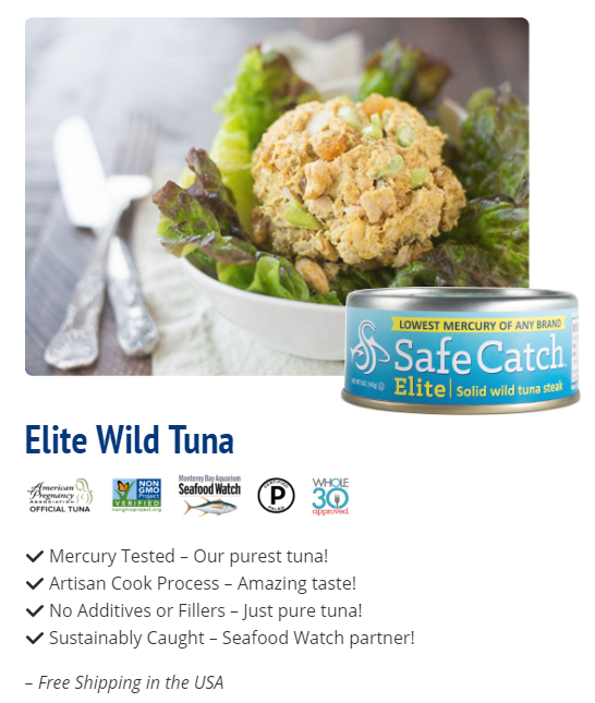 Fitness For The Rest of Us Safe Catch Tuna Lowest Mercury Tuna on the