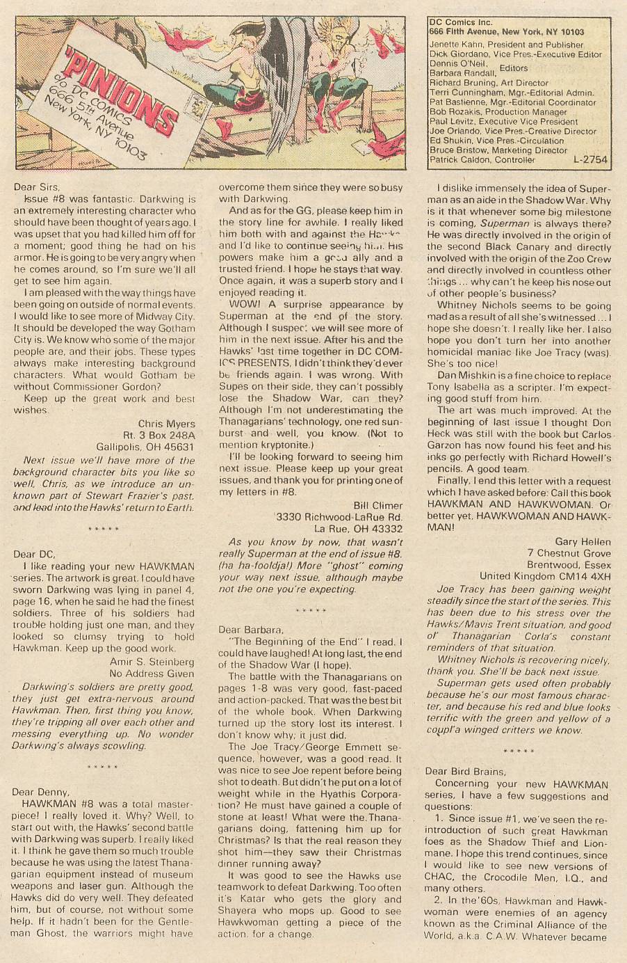 Hawkman (1986) Issue #12 #12 - English 24
