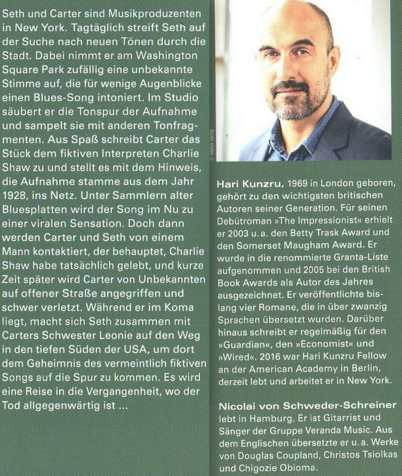 Books About The Blues Hari Kunzu White Tears