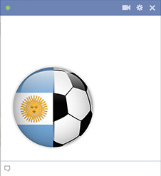 Argentina football flag