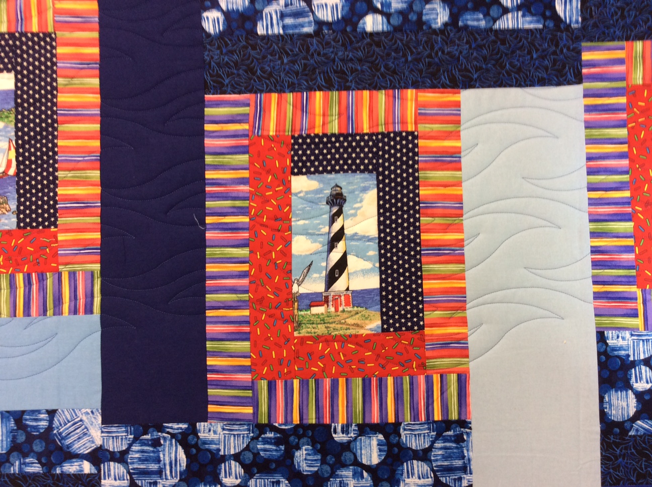 koolkat's quilting blog Lightohiuse quilt from central Qld.