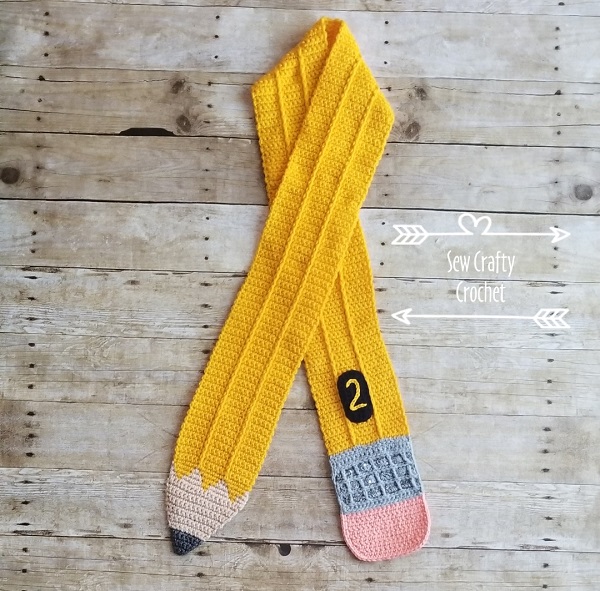 Crochet 2 Pencil Scarf Sew Crafty Crochet