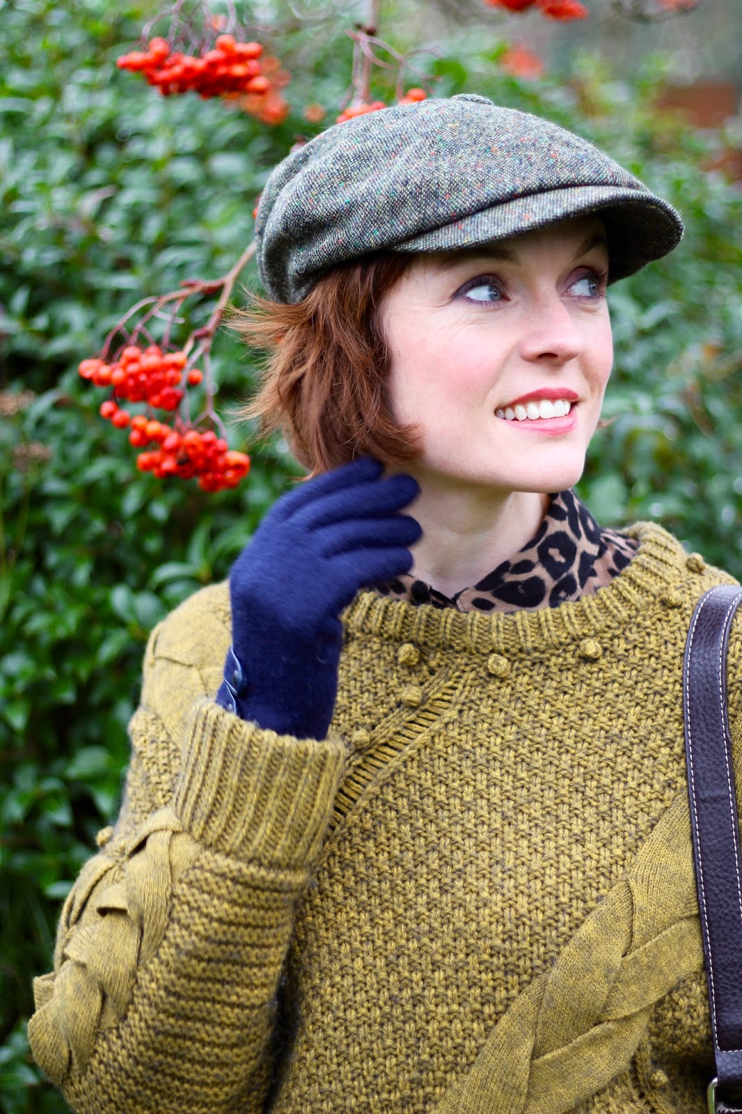 How to Wear a Hat Flat Cap & a Chunky Knit, over 40. FAKE FABULOUS