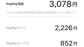 PayPayポイント付与後の残高