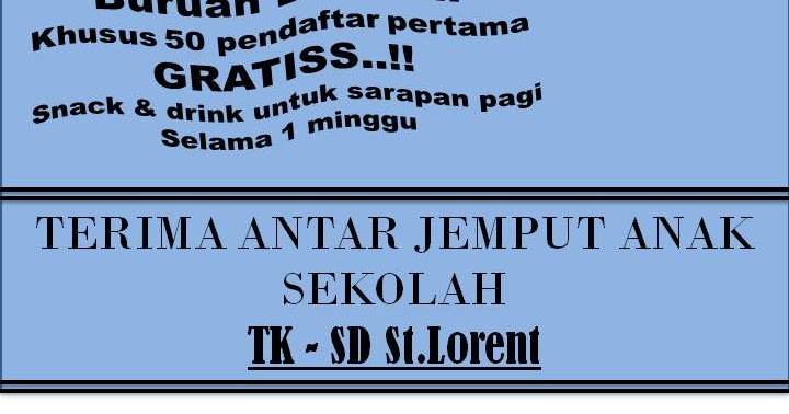Contoh Surat Penawaran Kerjasama Antar Jemput Anak Sekolah