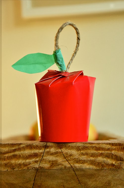 Paper Apple Cups | Munchkins and Mayhem