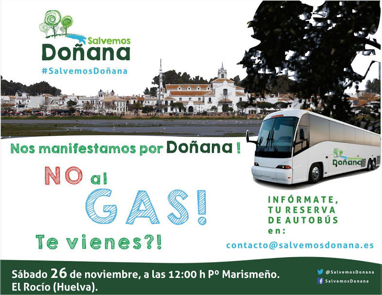 AUTOBUSES PARA LA MANIFESTACIÓN A DOÑANA.