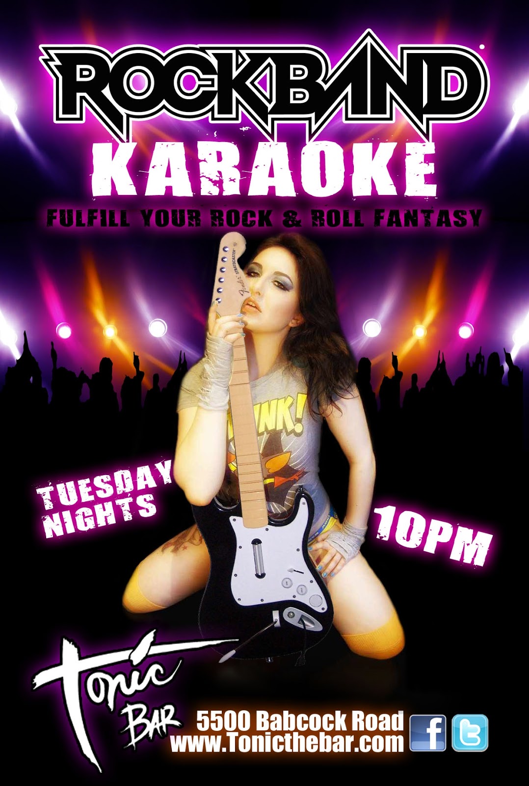 San Antonio Rocks Rock Band Karaoke at Tonic Bar, Tuesdays