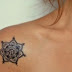 LOTUS FLOWER TATTOO ON SHOULDER FOR FEMALE