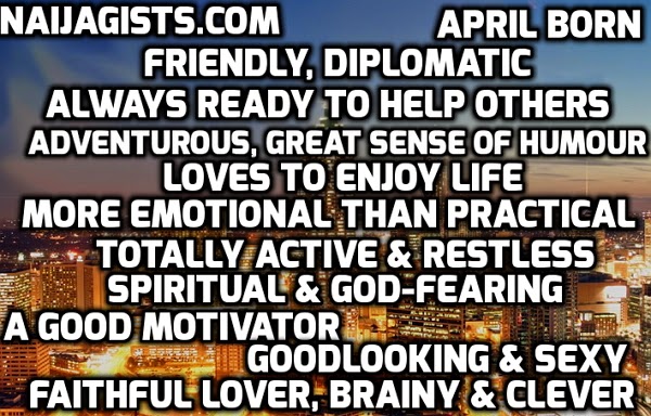 april born personalities