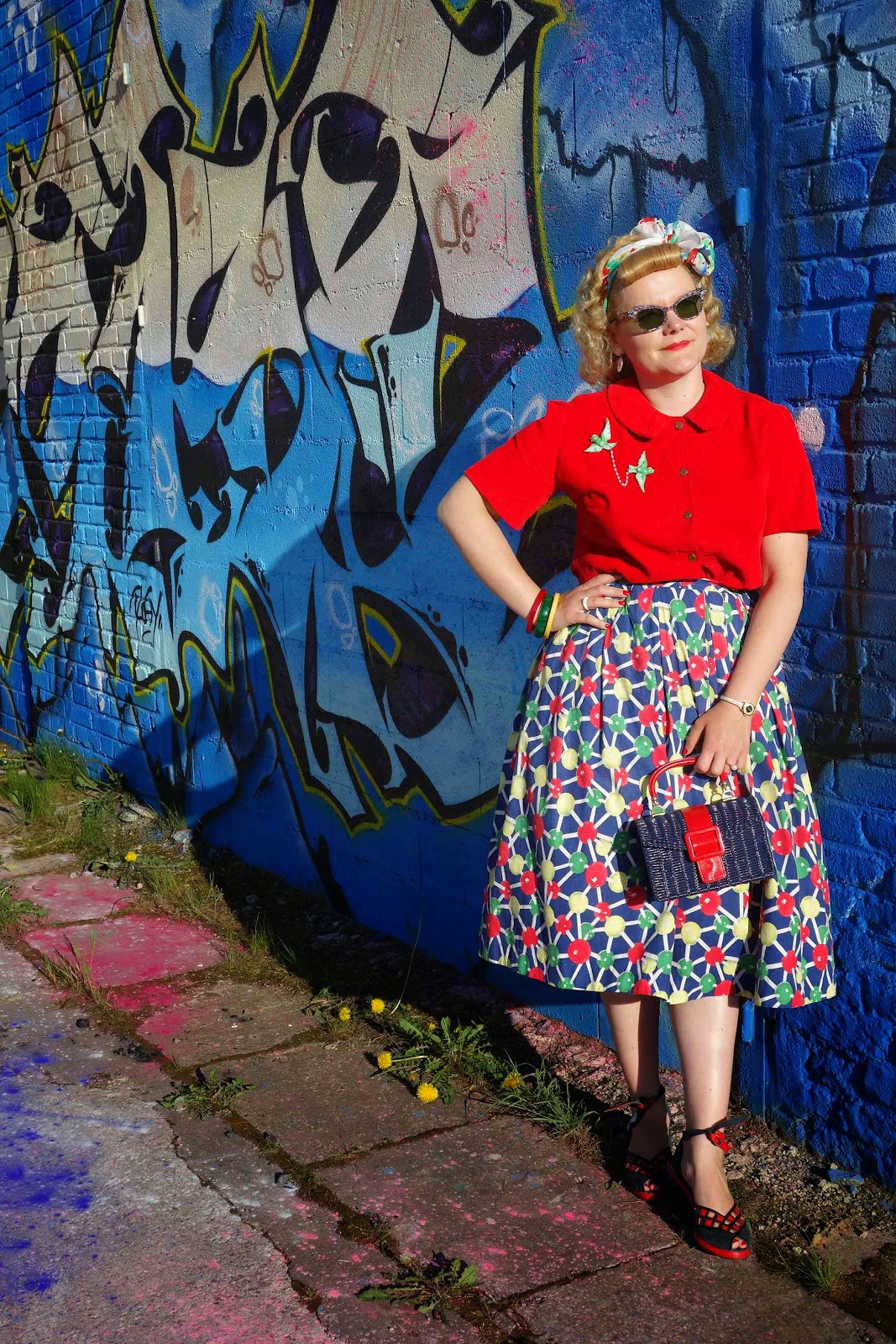 LOST IN THE 50's: ATOMIC vintage skirt!!!!