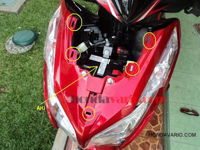 Letak Aki Honda Vario - Kursus Mekanik Motor