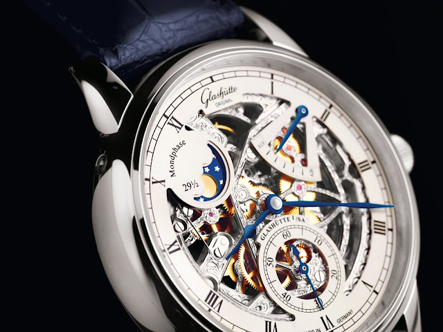 Glashütte Senator Moon Phase Skeletonized Edition lado Glashütte Senator Moon Phase Skeletonized Edition lado