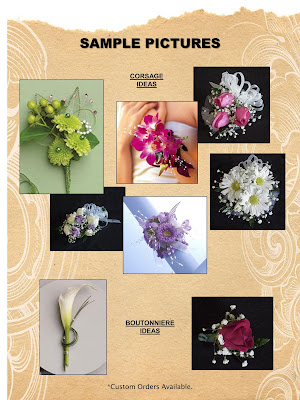 Printable Order Forms For Corsage