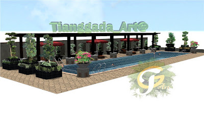 Tukang taman Surabaya, desain taman Surabaya,waterwall, waterfall, Ampyangan, Carport, batu kerikil  karpotan,  jasa taman, taman kering, taman minimalis, Ornamen, Pahatan