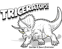 Triceratops coloring page 8