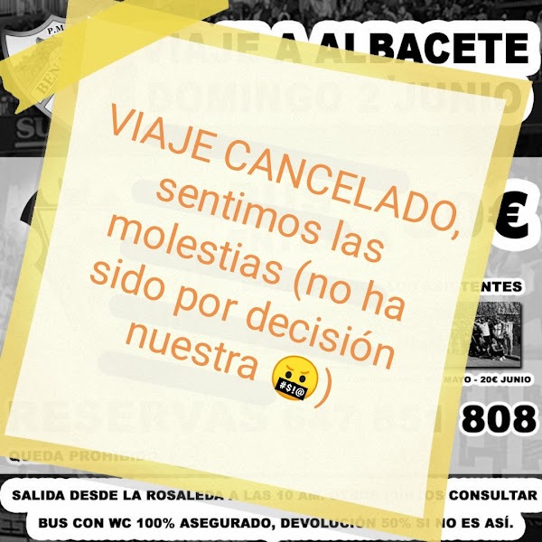 Málaga, las peñas cancelan el viaje a Albacete