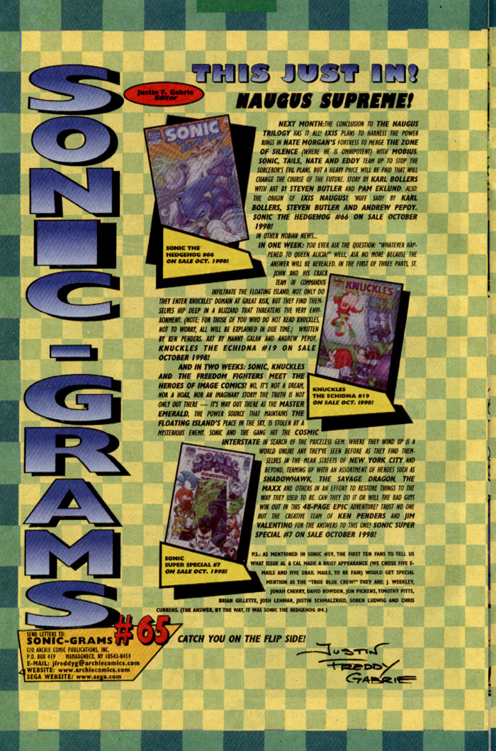 Read online Sonic The Hedgehog comic -  Issue #65 - 26