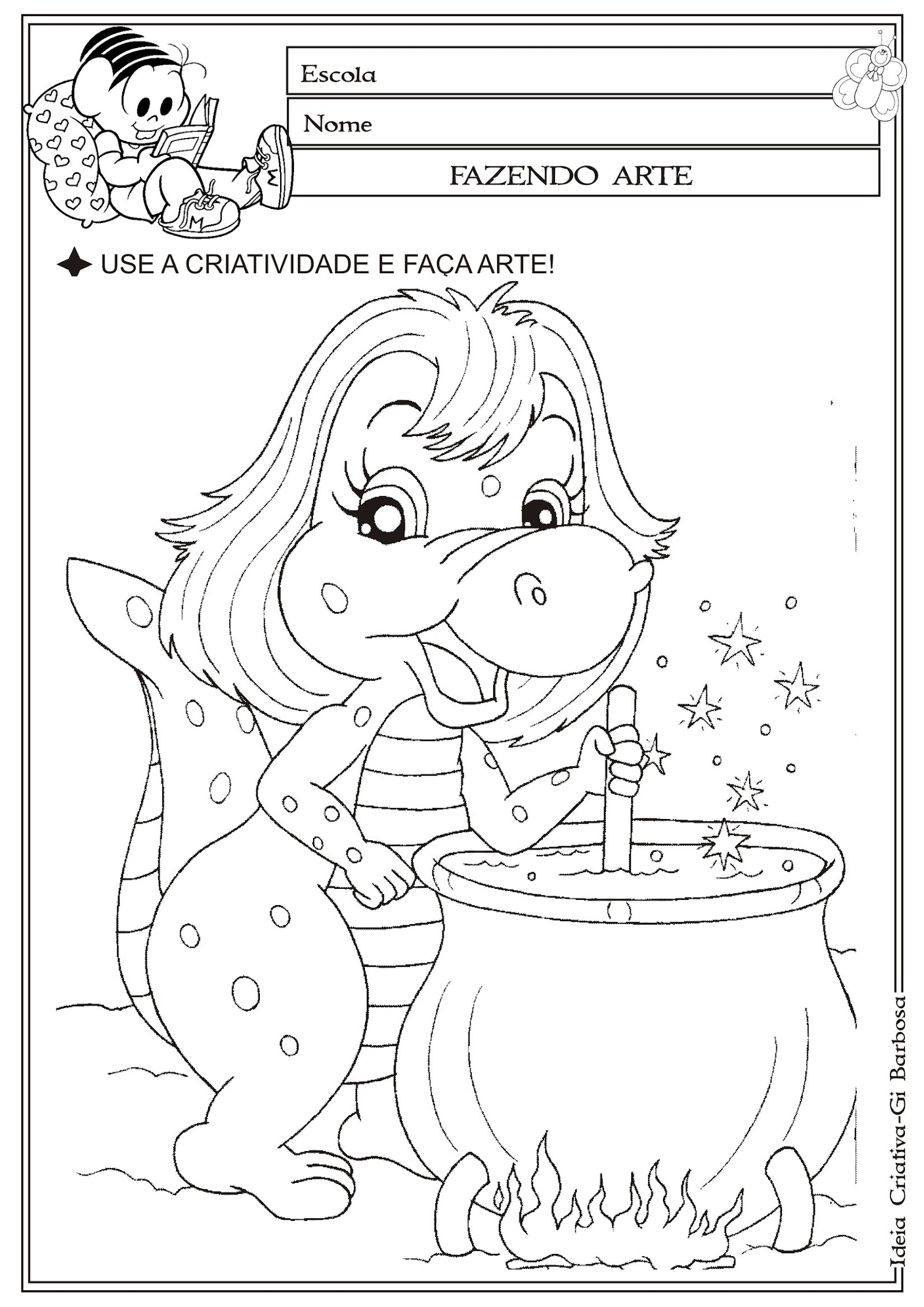 SEMANA DA CRIANÇA - Desenhos para pintar ou colorir - Cuca Super