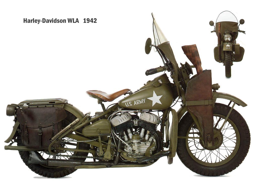 Ide Harley Davidson Wla Army