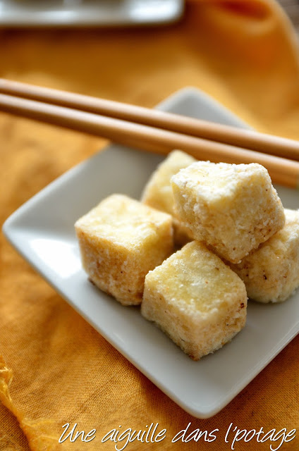 Tofu frit sel-poivre  cuisine asiatique