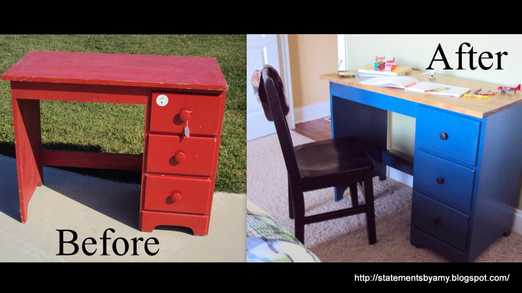Statements Painted/Stained Desk