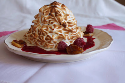 Receta Baked Alaska con helado de chocolate