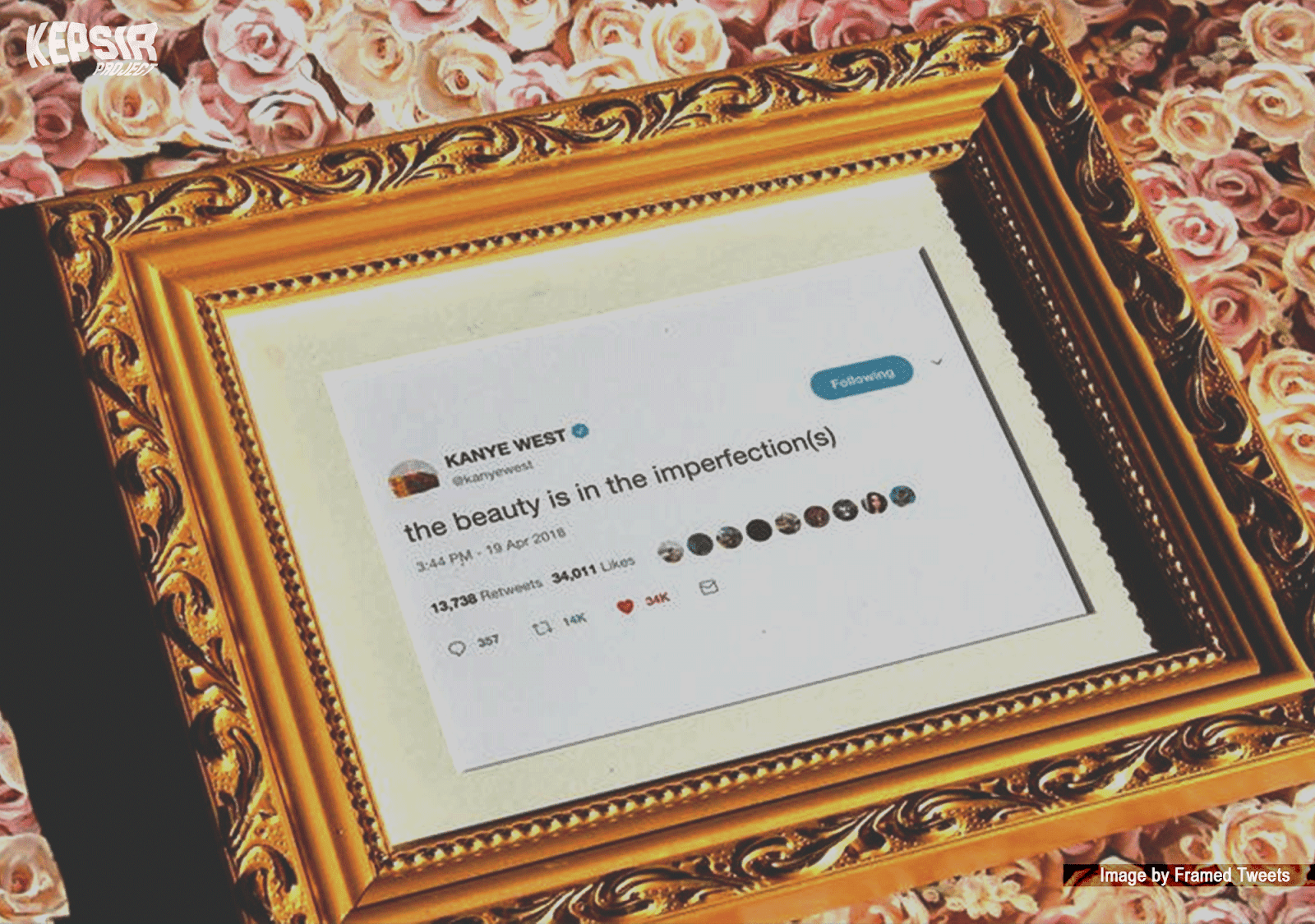 kanyewest pict What The F! Tweet-nya si Kanye West Dibingkai terus Dijual dengan Harga $49