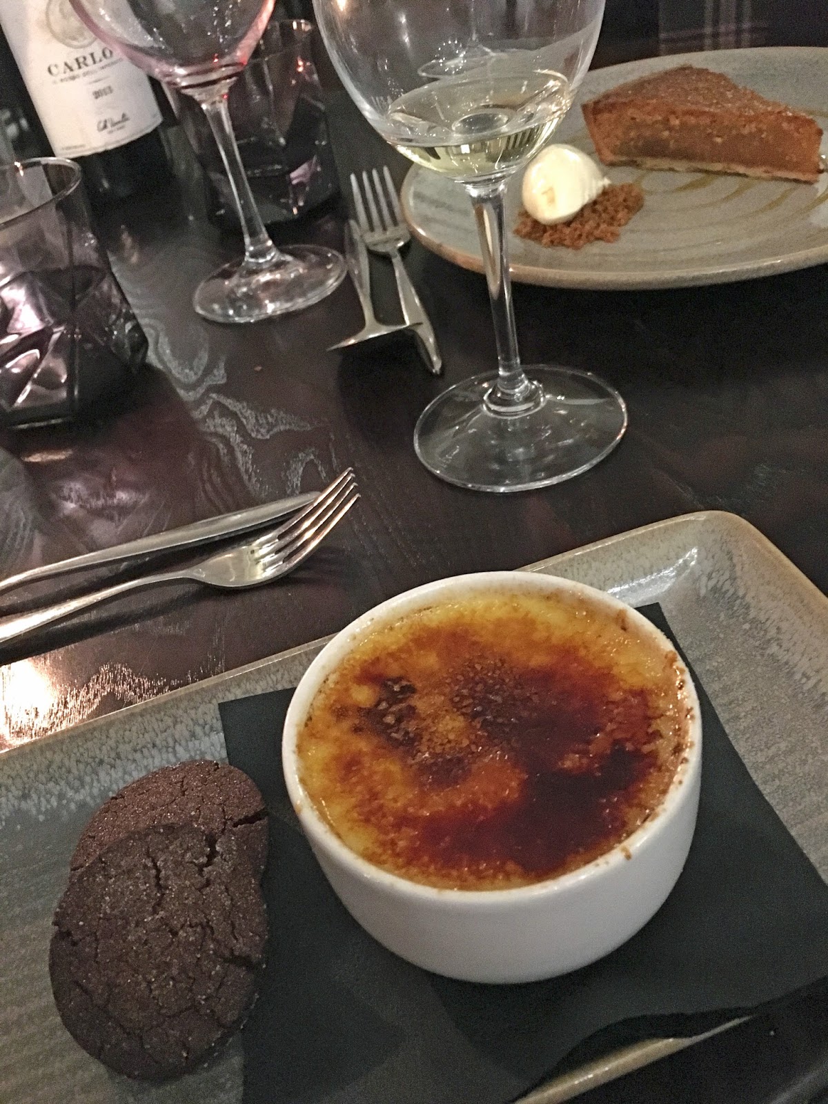 What Lizzy Loves Prime restaurant, Stirk House, Gisburn,creme brulee dessert